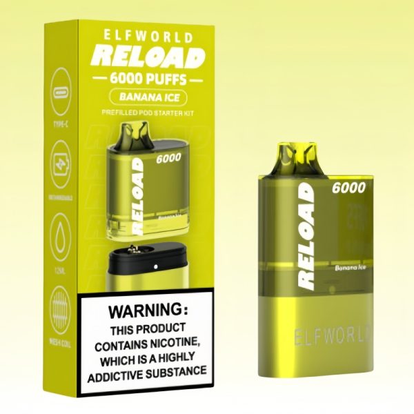 Elfworld Relaod 6000 Puffs Kit | E papierosy Polska Elfworld Relaod 6000 Puffs Kit | E papierosy Polska