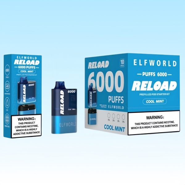 Elfworld Relaod 6000 Puffs Kit | E papierosy Polska Elfworld Relaod 6000 Puffs Kit | E papierosy Polska