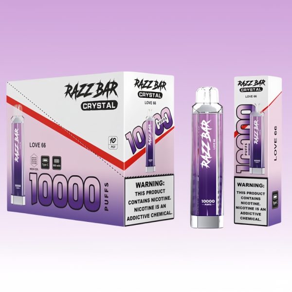 Razz Bar Crystal 10000 Puffs | E papierosy Polska Razz Bar Crystal 10000 Puffs | E papierosy Polska