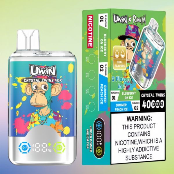 Uwin X RandM Twins Crystal 40000 puffs | E papierosy Uwin X RandM Twins Crystal 40000 puffs | E papierosy