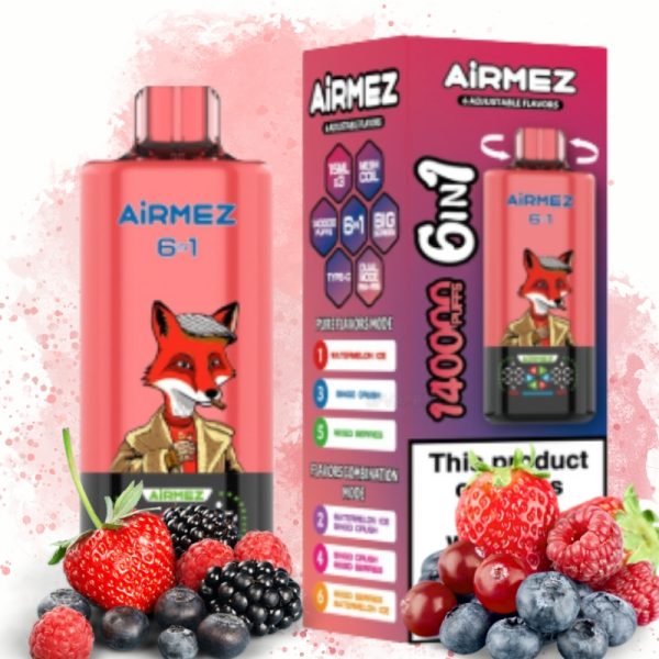 Airmez Fox 6 IN 1 140k Puffs | E papierosy Airmez Fox 6 IN 1 140k Puffs | E papierosy
