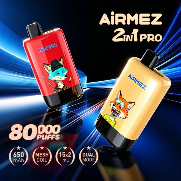 Airmez Fox 2 IN 1 80000 Puffs | E papierosy Airmez Fox 2 IN 1 80000 Puffs | E papierosy