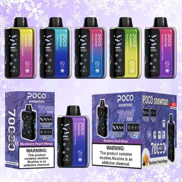 POCO Snowman 70000 Puffs | E papierosy