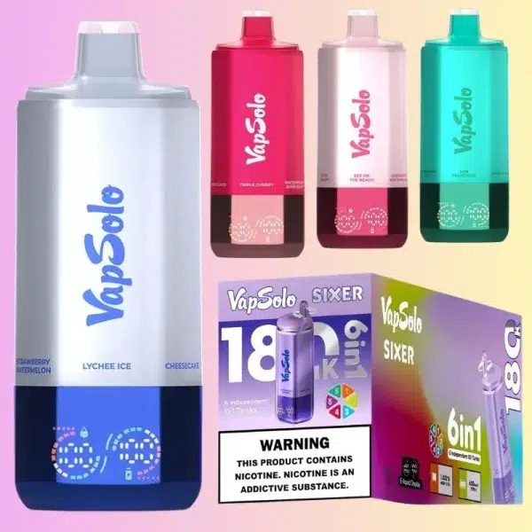 Vapsolo 6in1 180K Puffs | E papierosy Vapsolo 6in1 180K Puffs | E papierosy